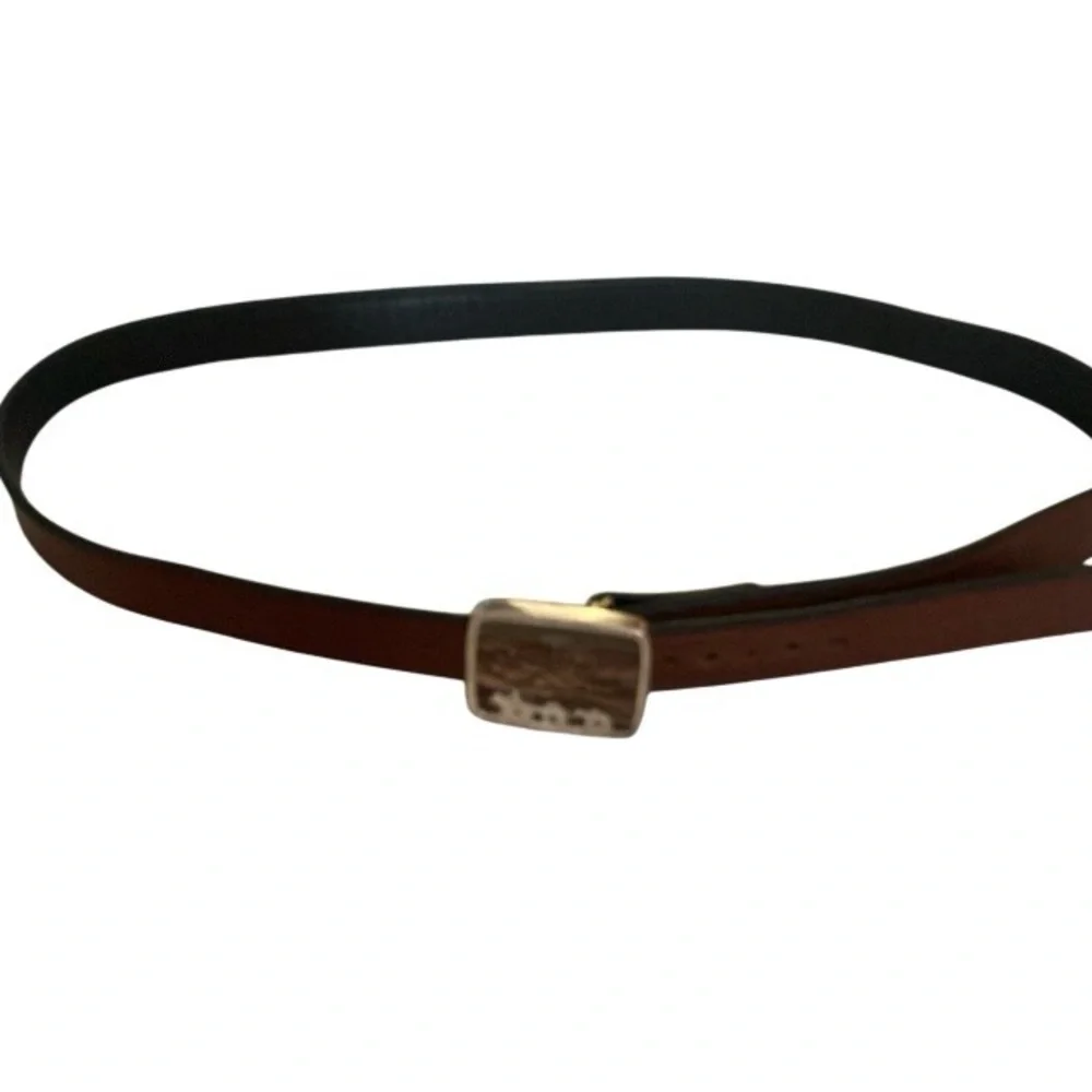 Sterling Silver Holladay Cowboy Silhouette Buckle With Natural Jasper Stone 43”